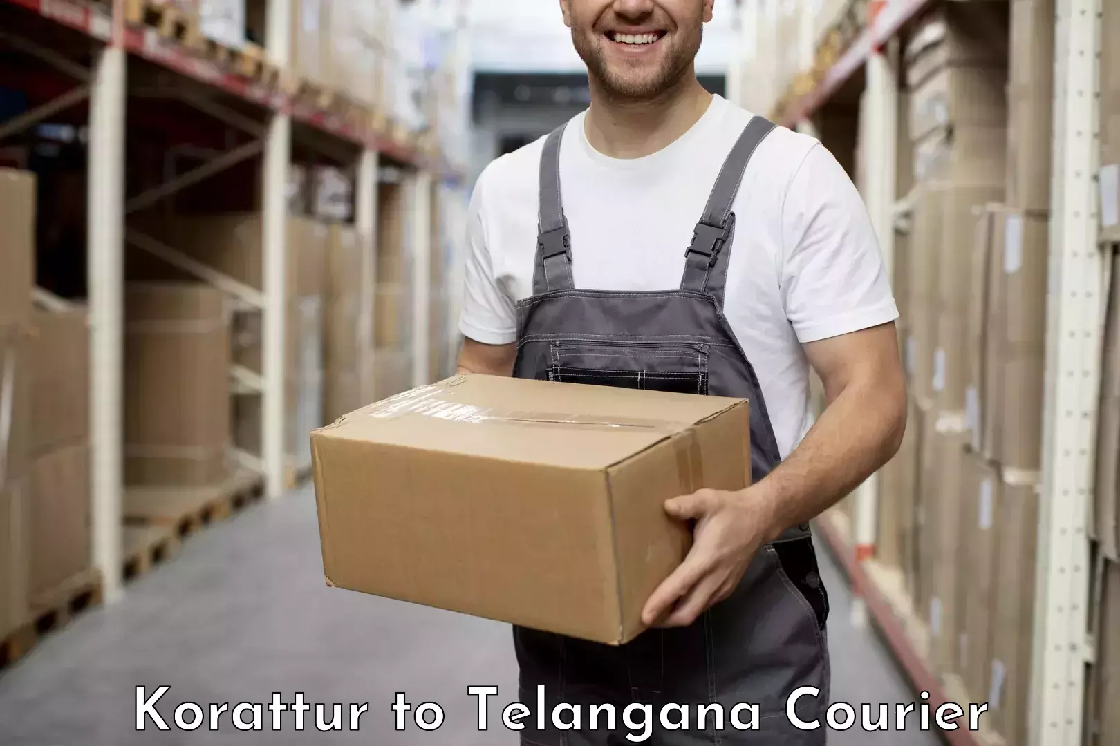 Reliable courier service Korattur to Vemulawada
