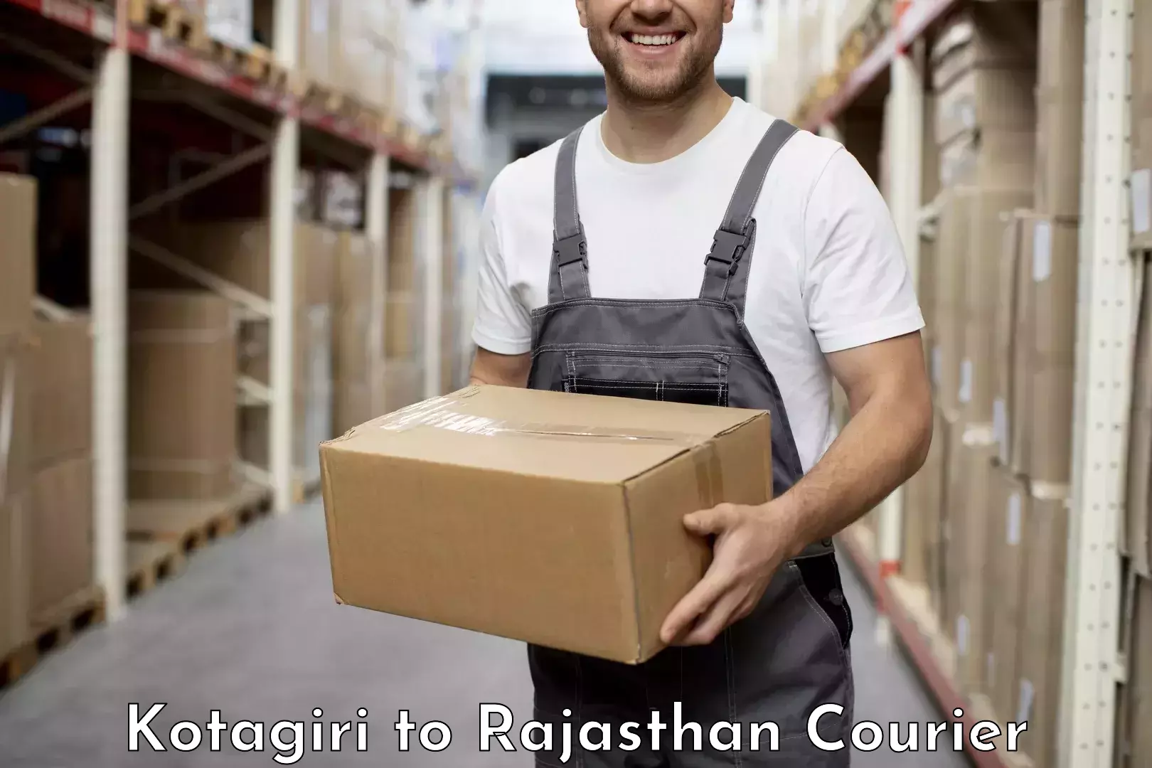 On-call courier service Kotagiri to Rajasthan