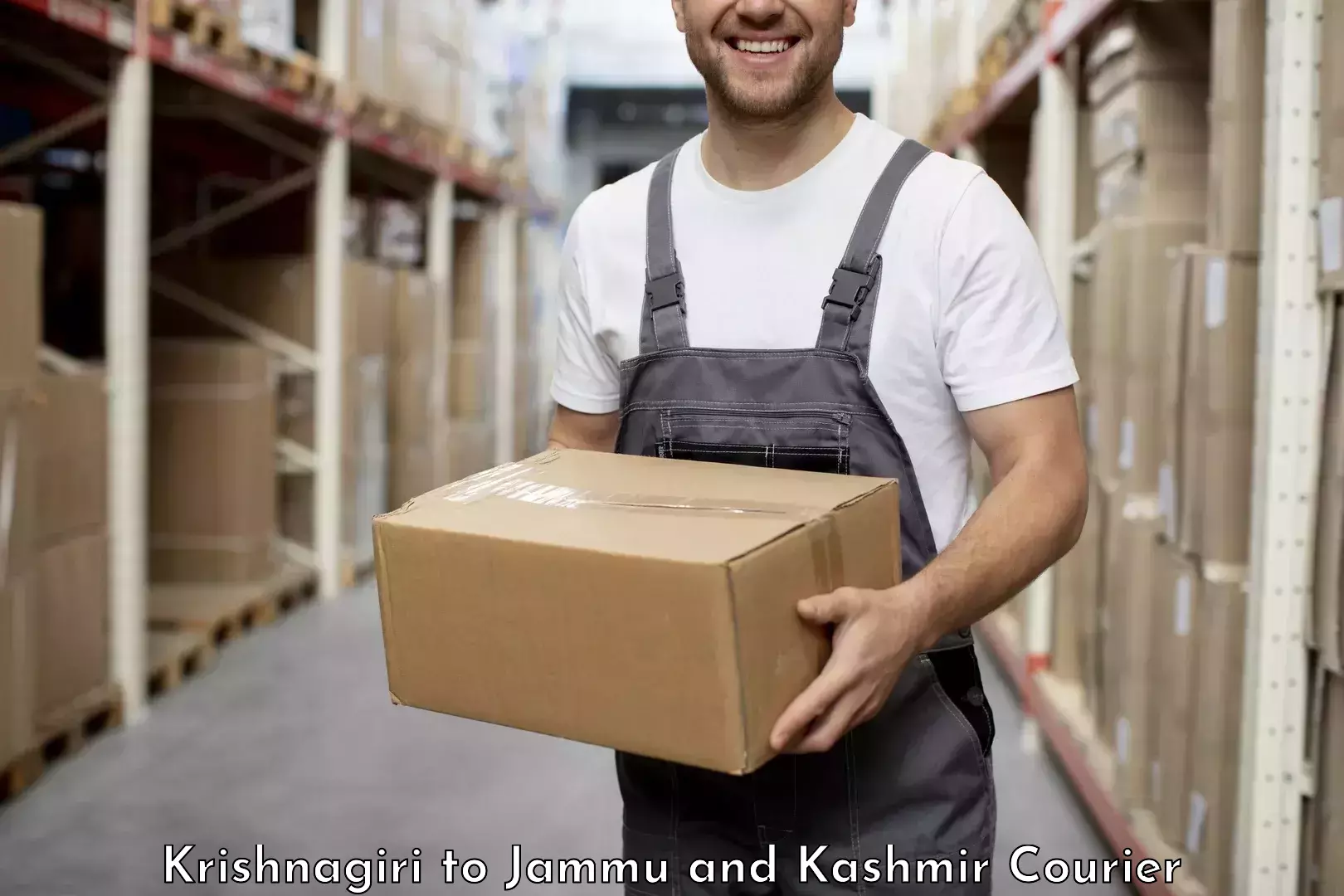 Customizable shipping options Krishnagiri to University of Jammu
