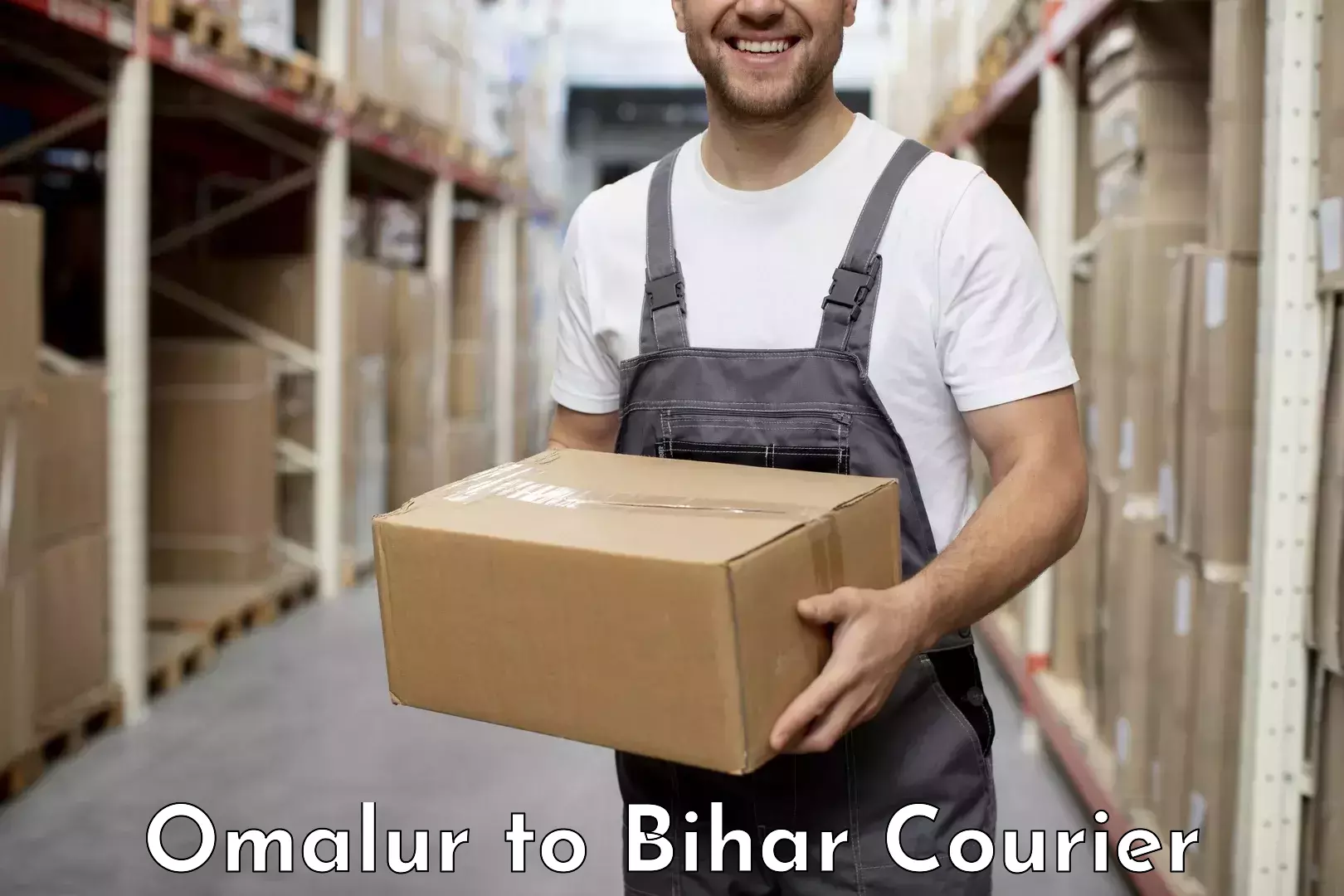 Custom courier packages Omalur to Madhubani