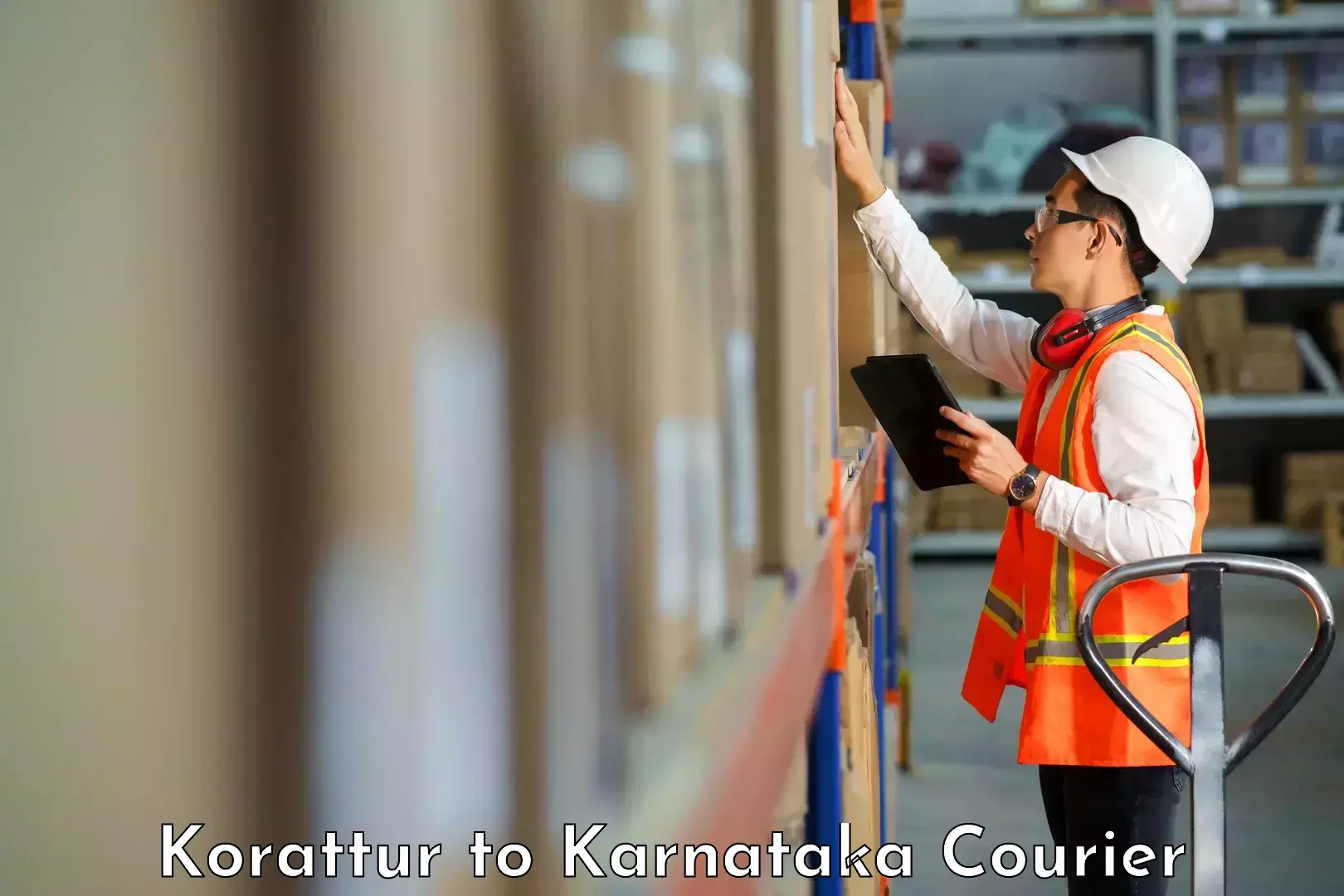 Cost-effective courier options Korattur to KLE Academy of Higher Education and Research Belagavi