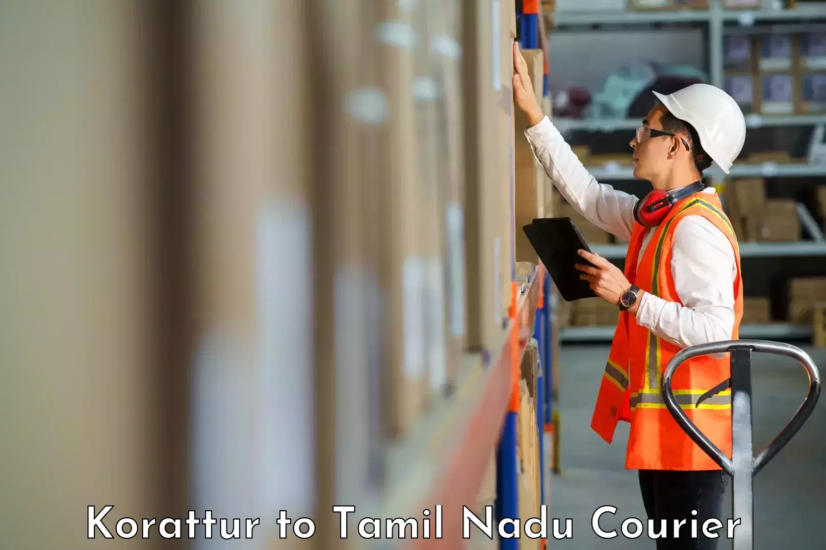 Customized shipping options Korattur to Tiruvallur