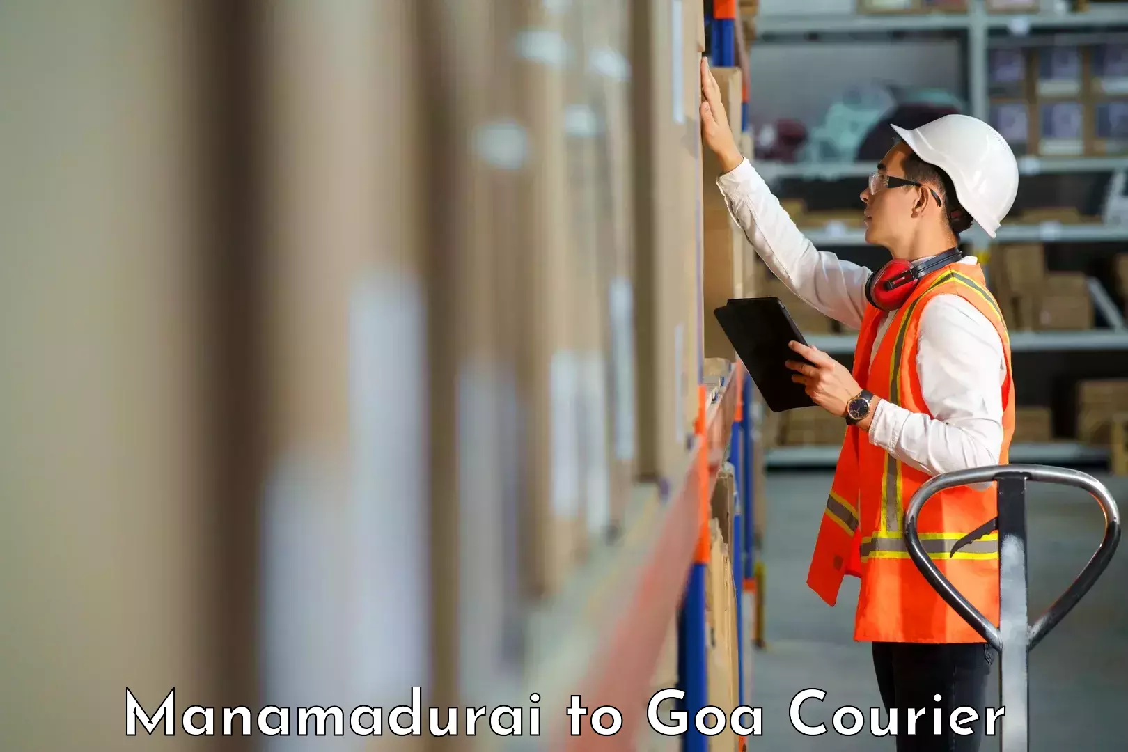 Courier service innovation Manamadurai to Mormugao Port