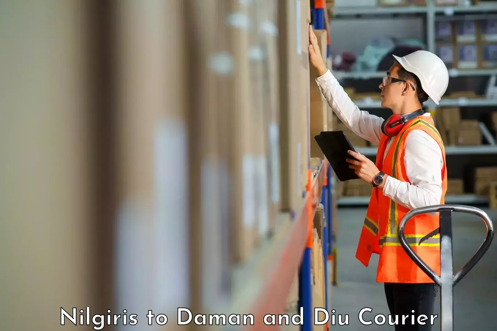 Efficient courier operations Nilgiris to Daman and Diu