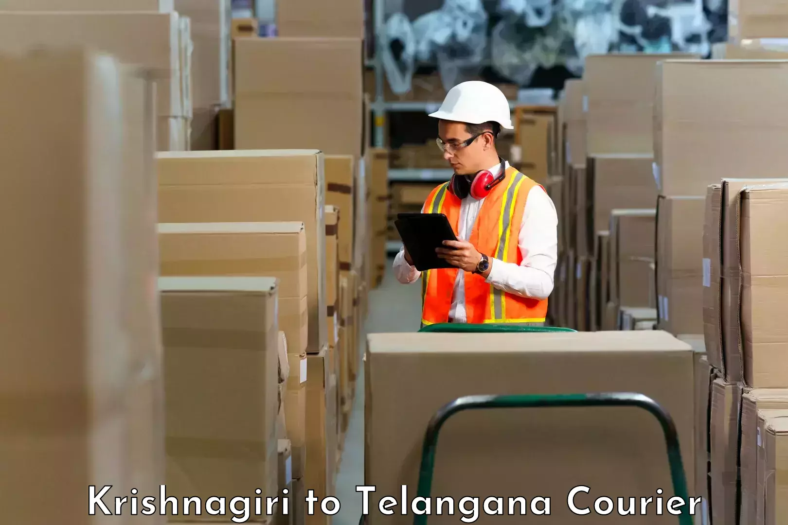 On-demand shipping options Krishnagiri to Telangana