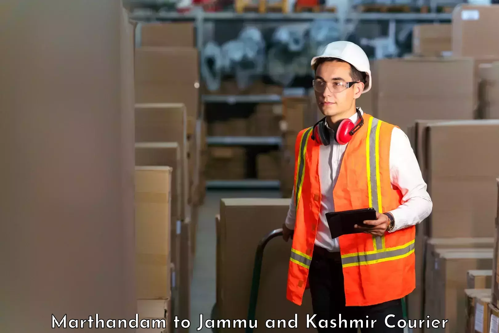 Courier service innovation Marthandam to Jammu and Kashmir