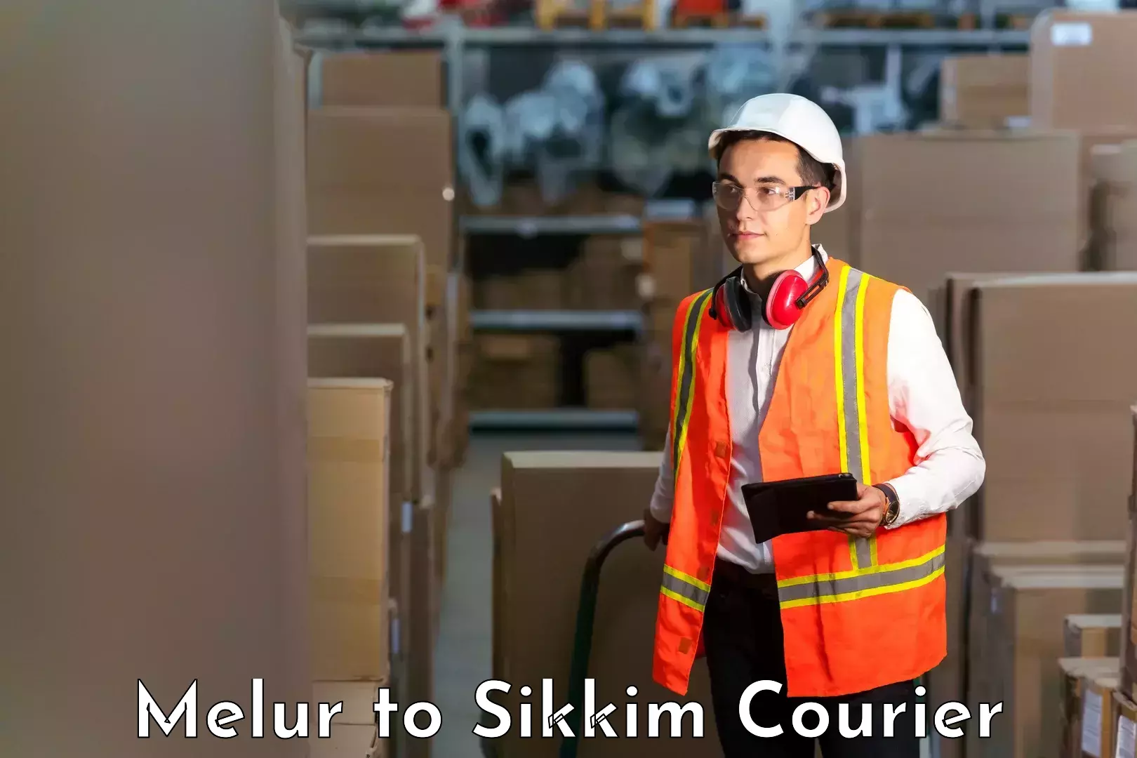 Versatile courier options Melur to West Sikkim