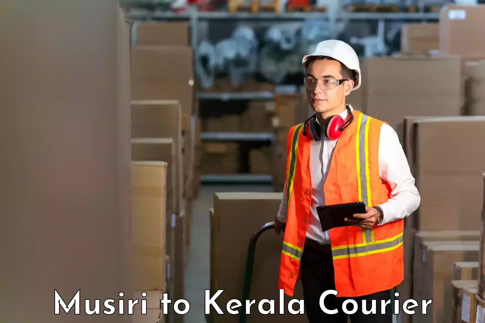 Sustainable courier practices Musiri to Kerala University Thiruvananthapuram