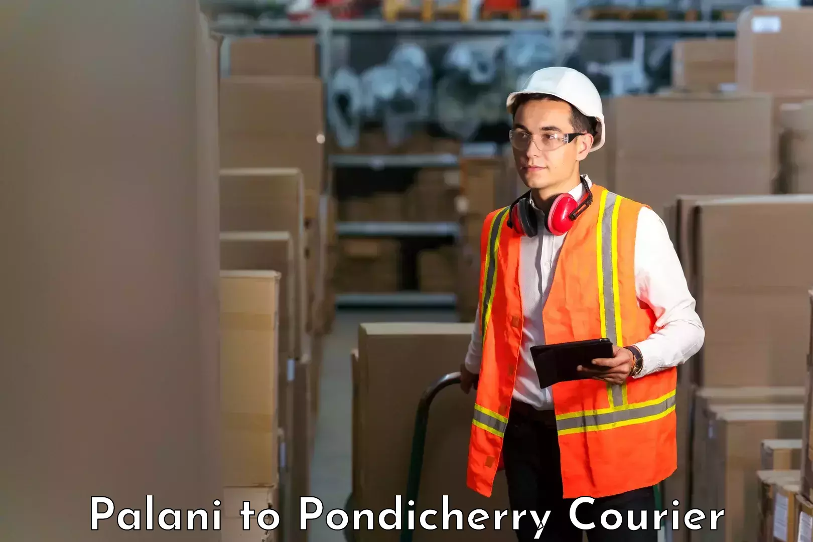 Professional courier handling Palani to Pondicherry University