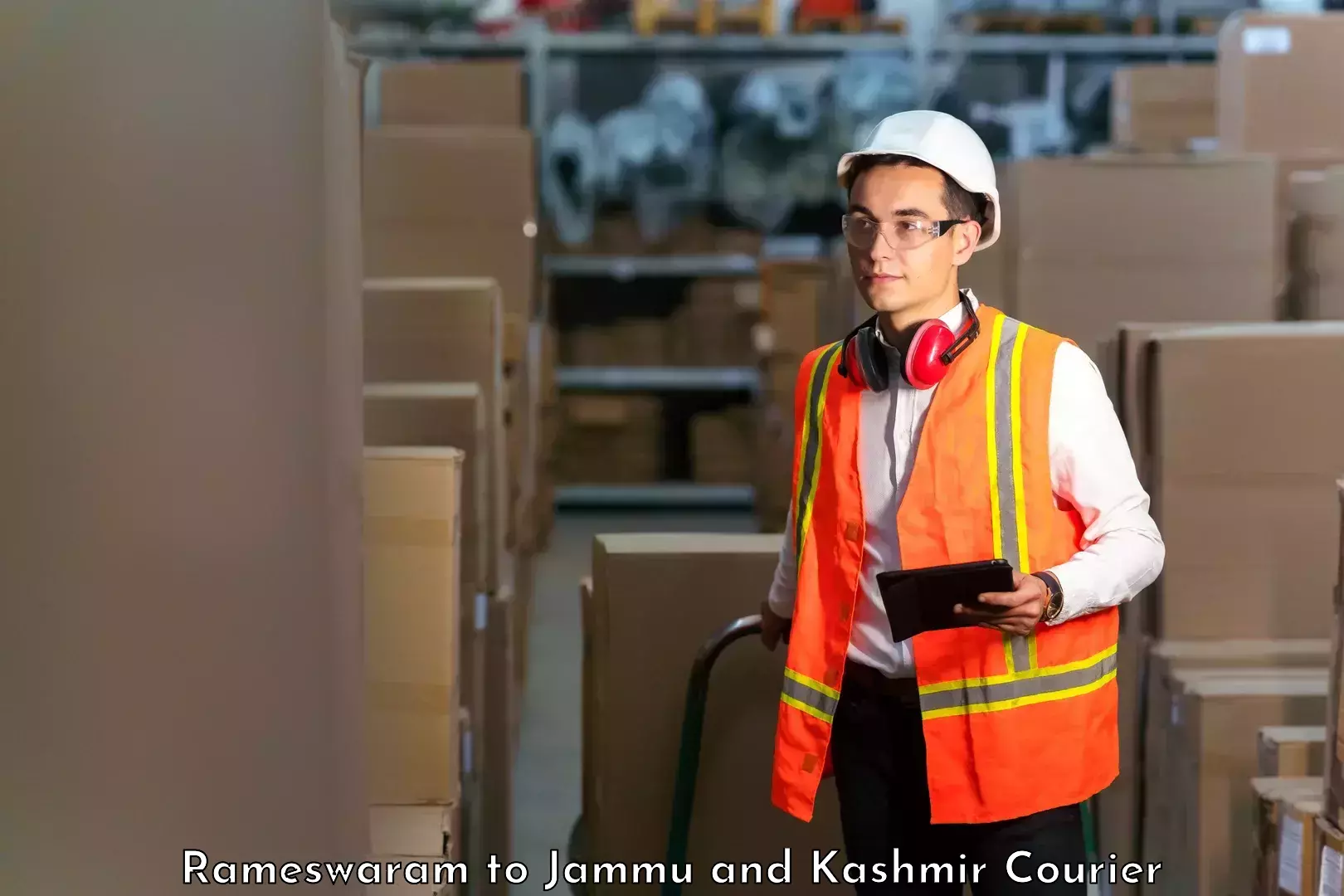 Advanced shipping network Rameswaram to Jammu and Kashmir