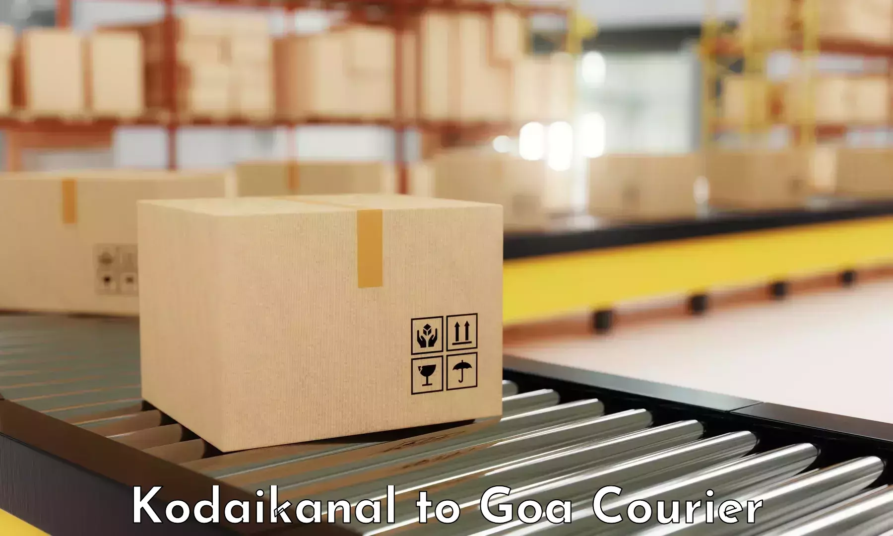 Custom courier packaging in Kodaikanal to Goa