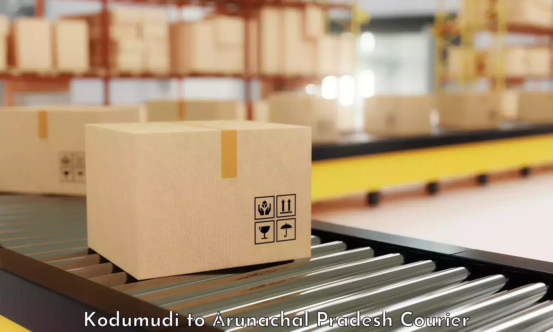 High-speed parcel service Kodumudi to West Kameng