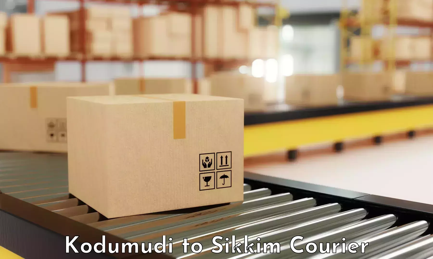 Optimized delivery routes in Kodumudi to NIT Sikkim