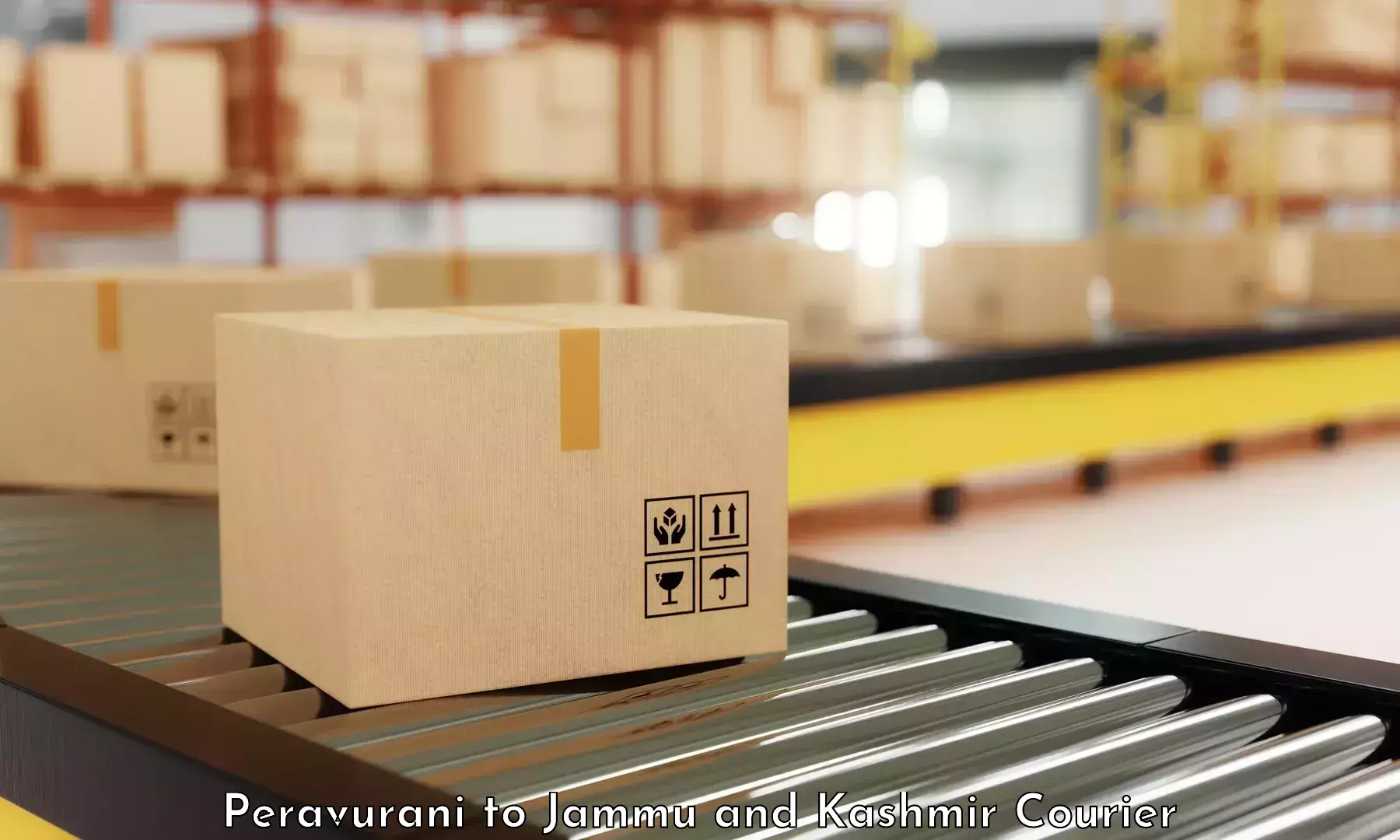 International courier rates Peravurani to Doda