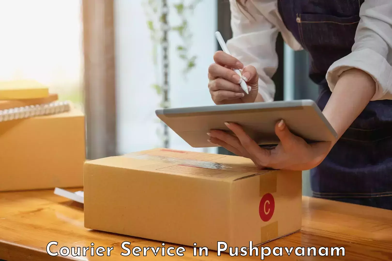 Online package tracking in Pushpavanam