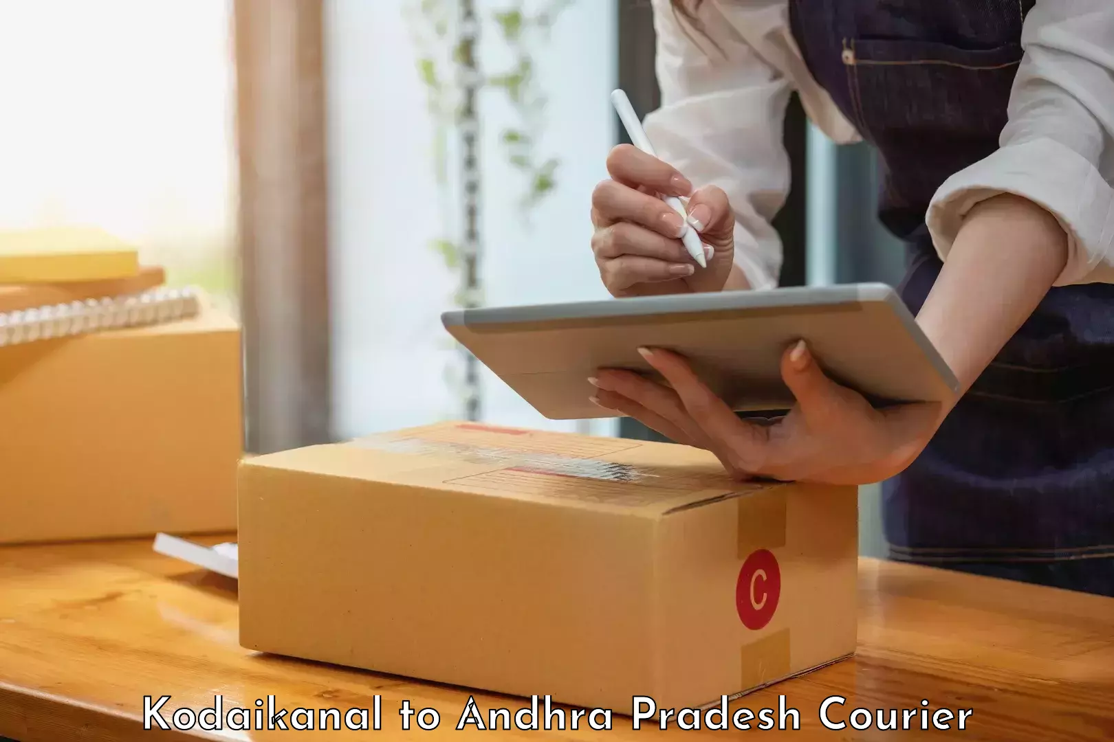 Fast parcel dispatch Kodaikanal to Addanki