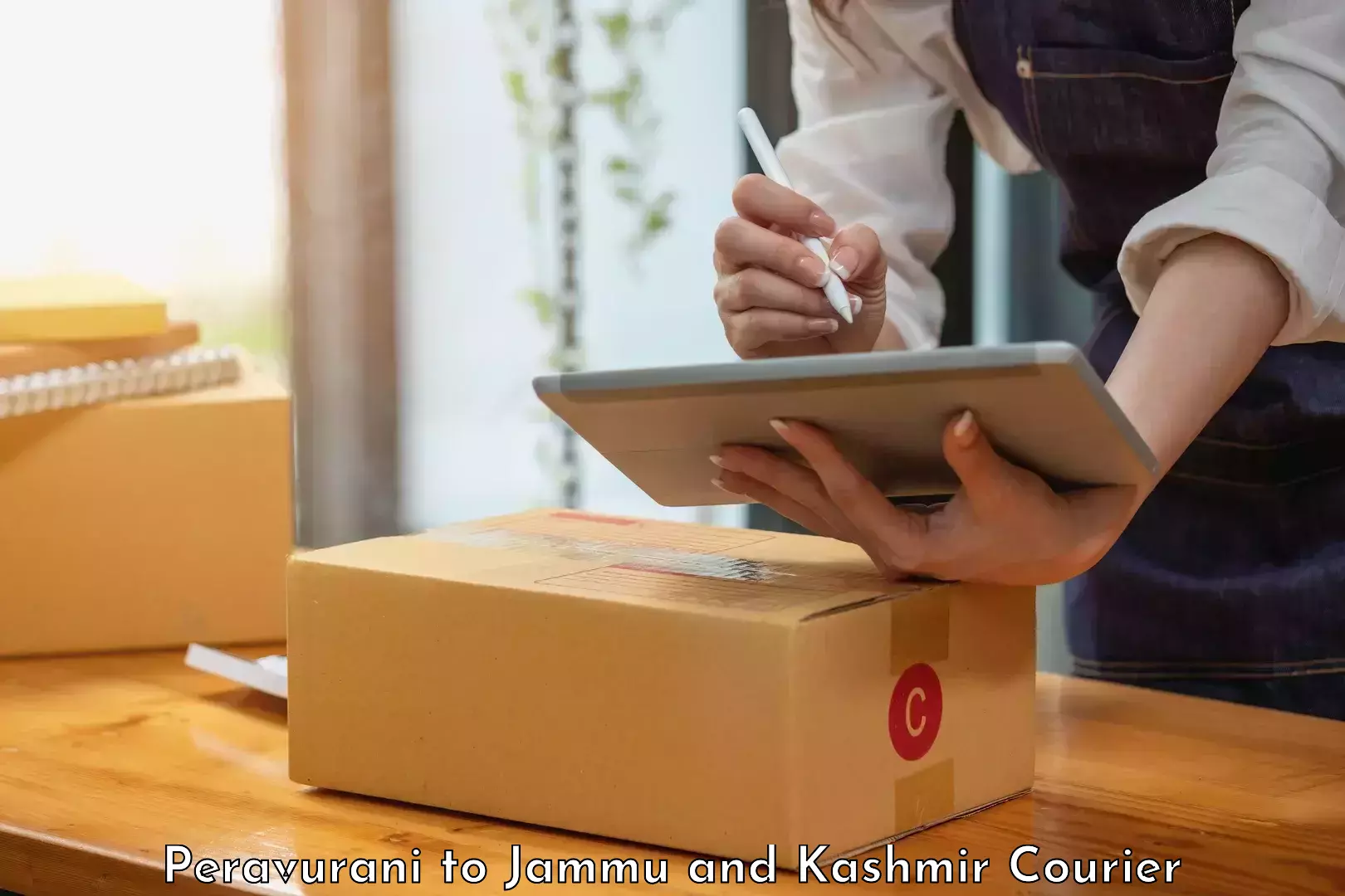 Courier service booking Peravurani to Bhaderwah