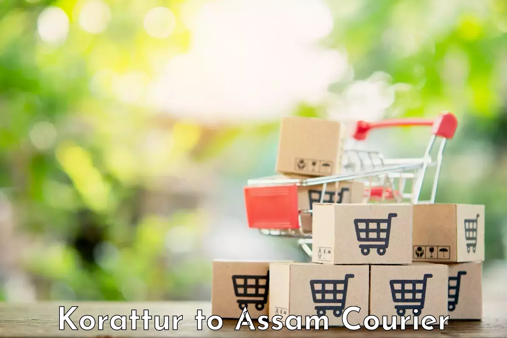 Global courier networks Korattur to Assam