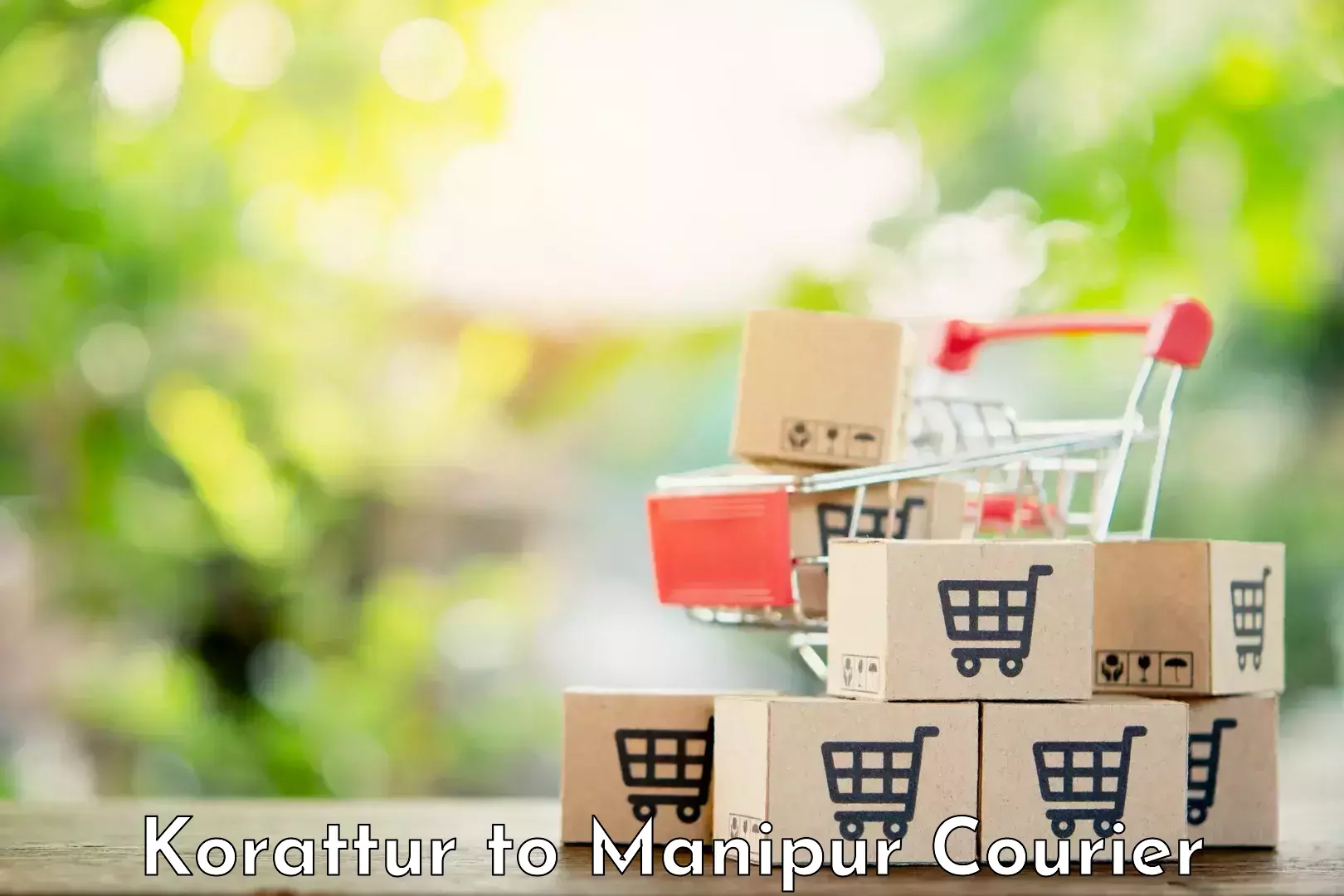 Modern courier technology Korattur to Manipur