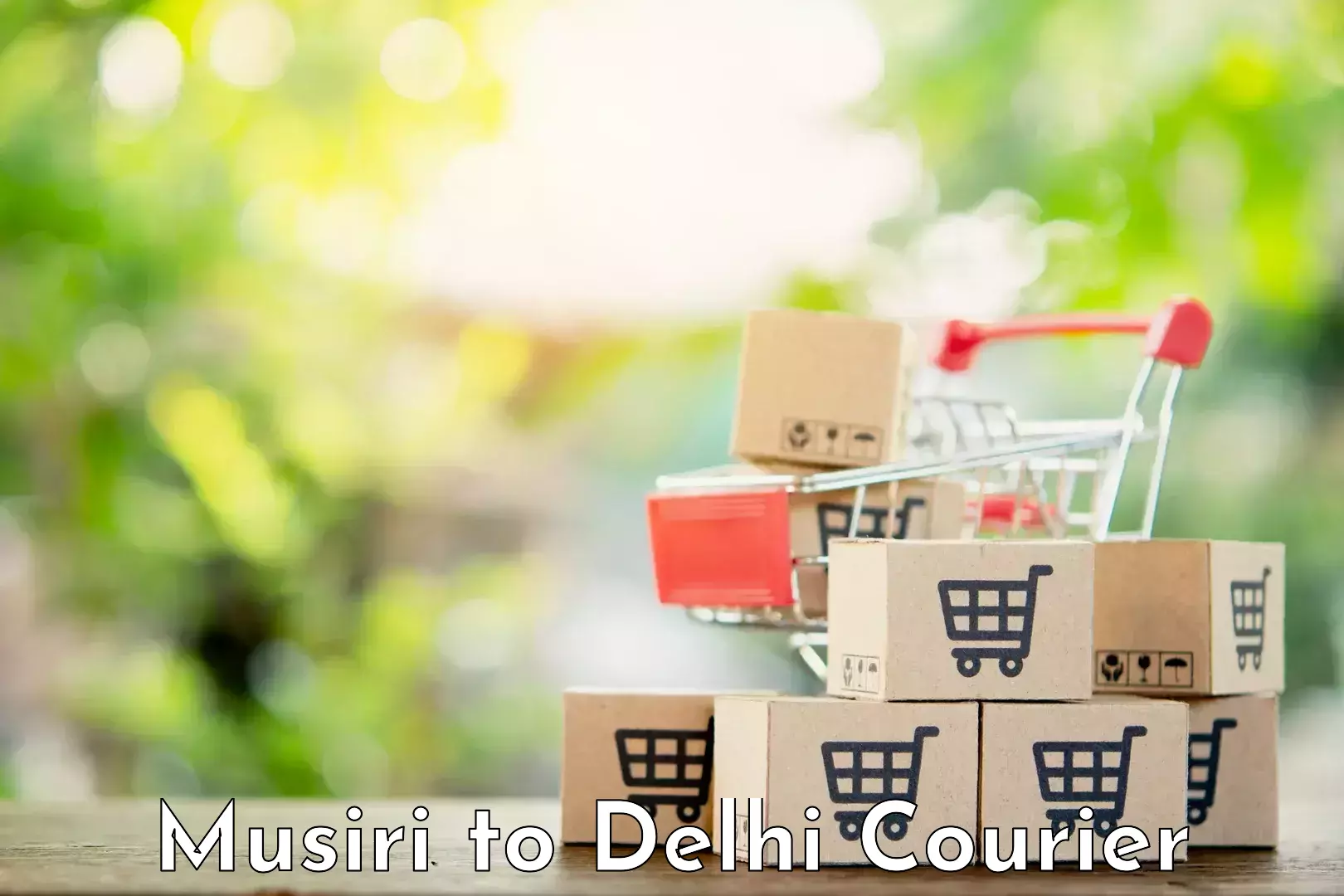 User-friendly delivery service Musiri to Delhi