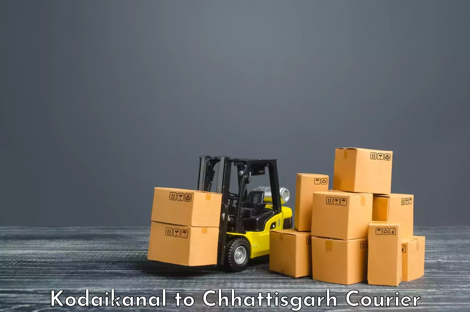 Efficient shipping operations Kodaikanal to Chhattisgarh