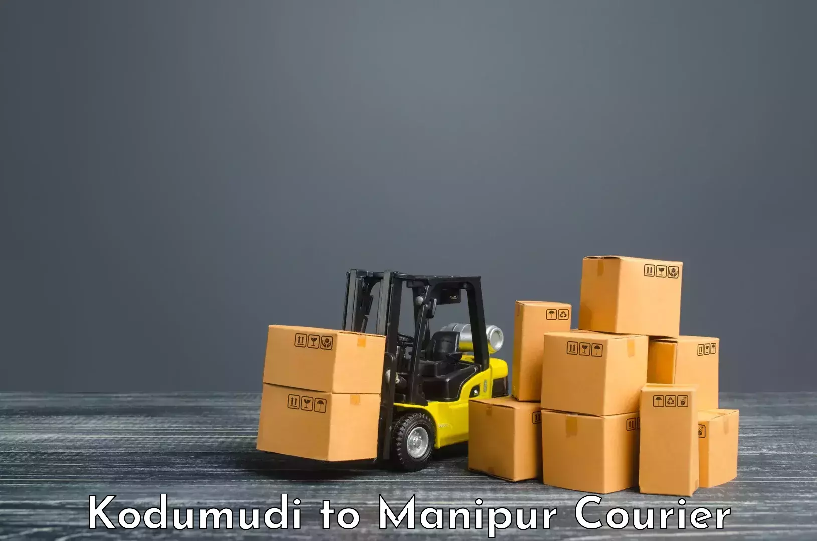 Multi-modal transportation Kodumudi to Imphal