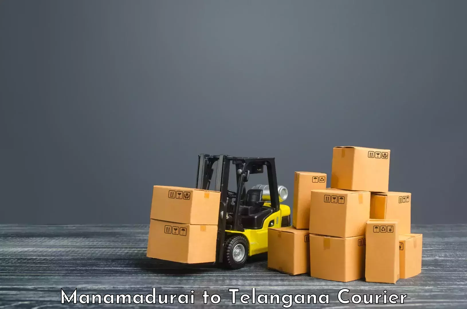 Modern courier technology Manamadurai to Shadnagar