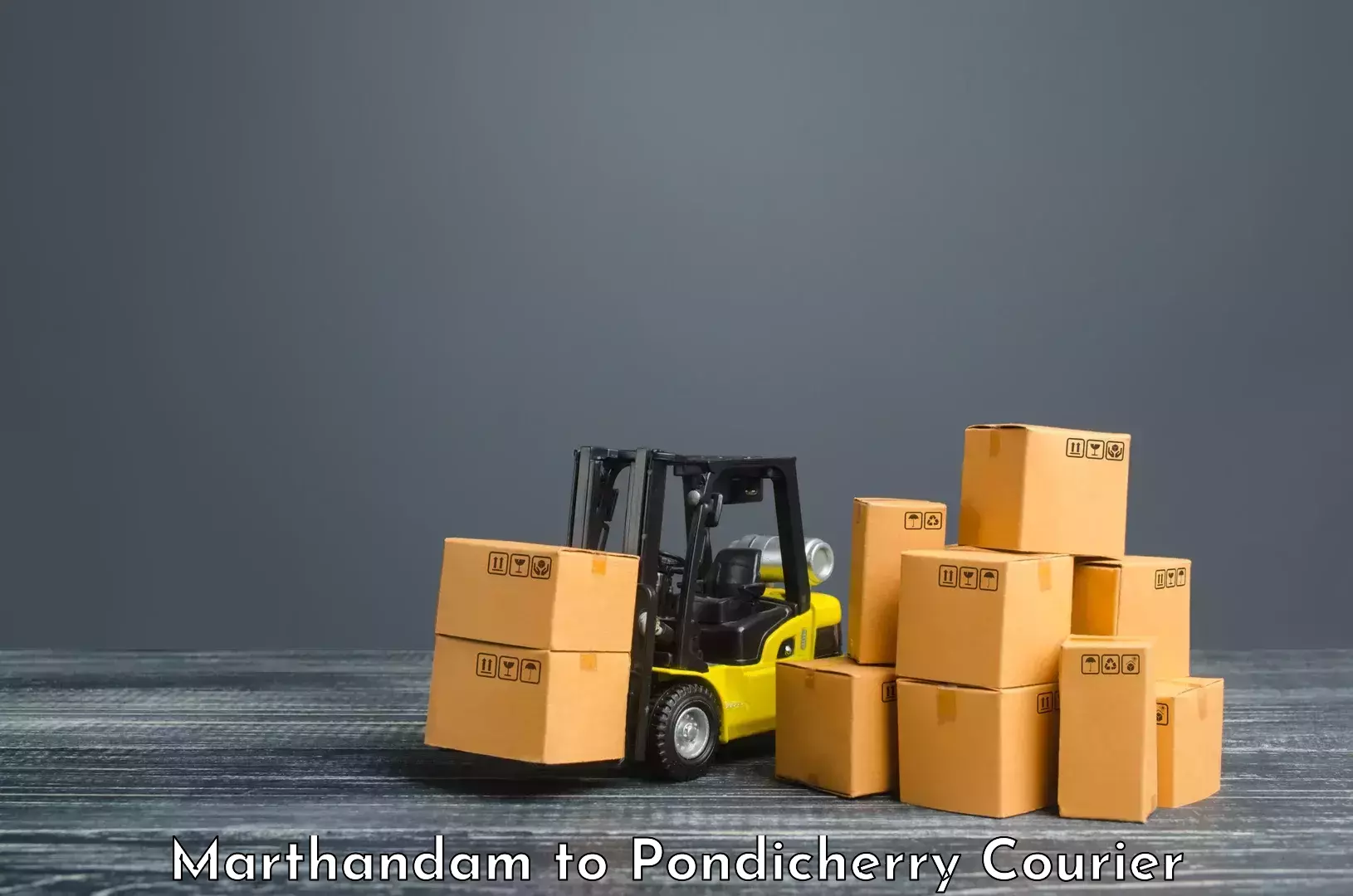 Customizable shipping options Marthandam to Pondicherry University