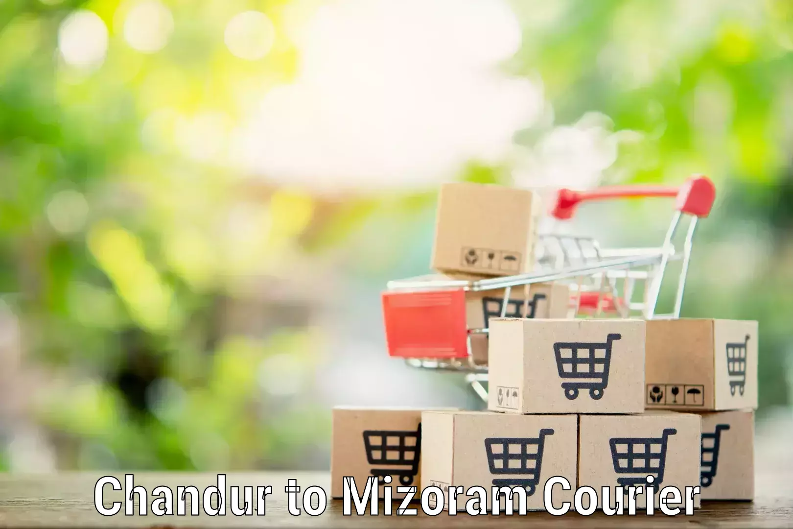Household goods transporters in Chandur to Mizoram University Aizawl