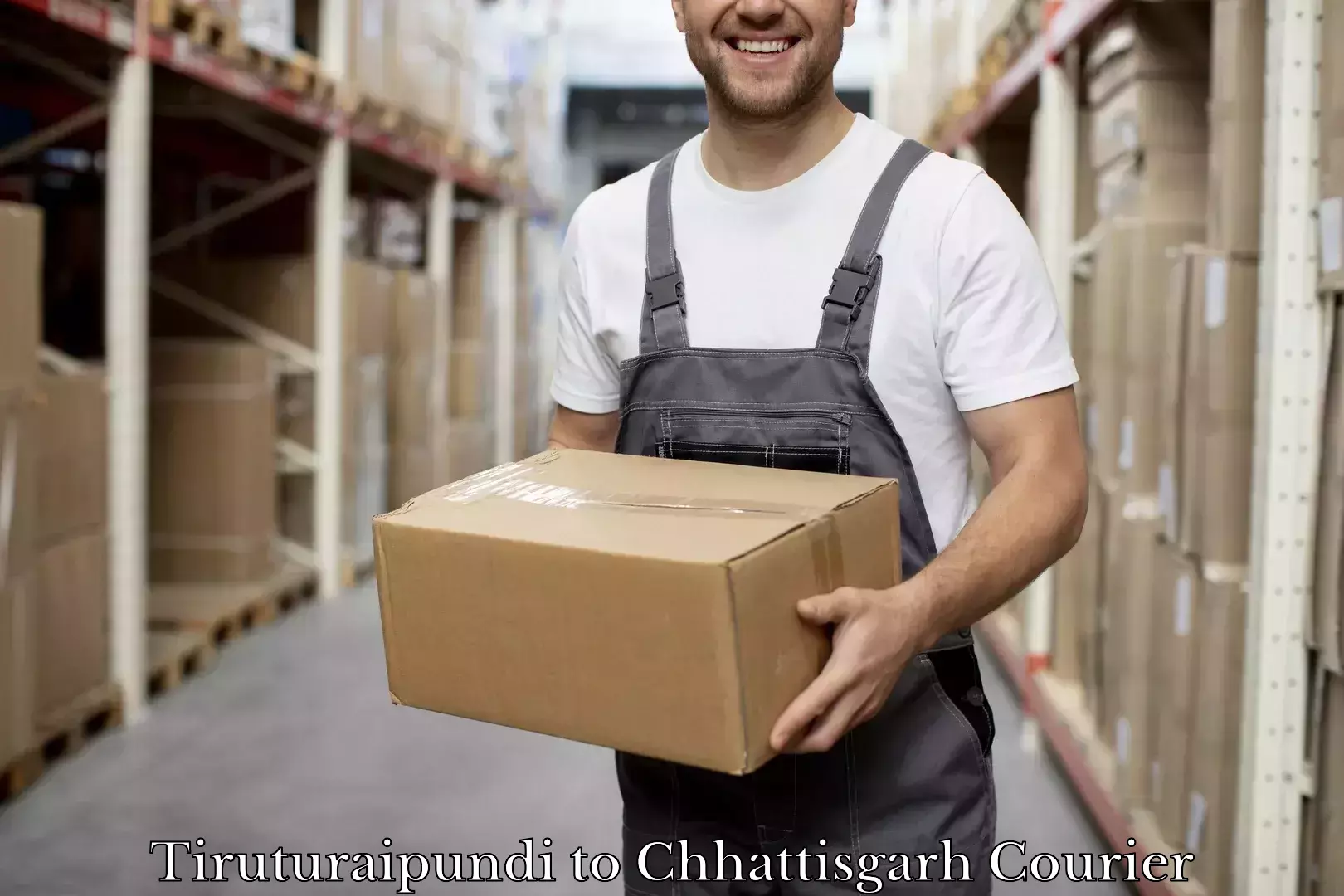 Affordable baggage delivery in Tiruturaipundi to Chhattisgarh