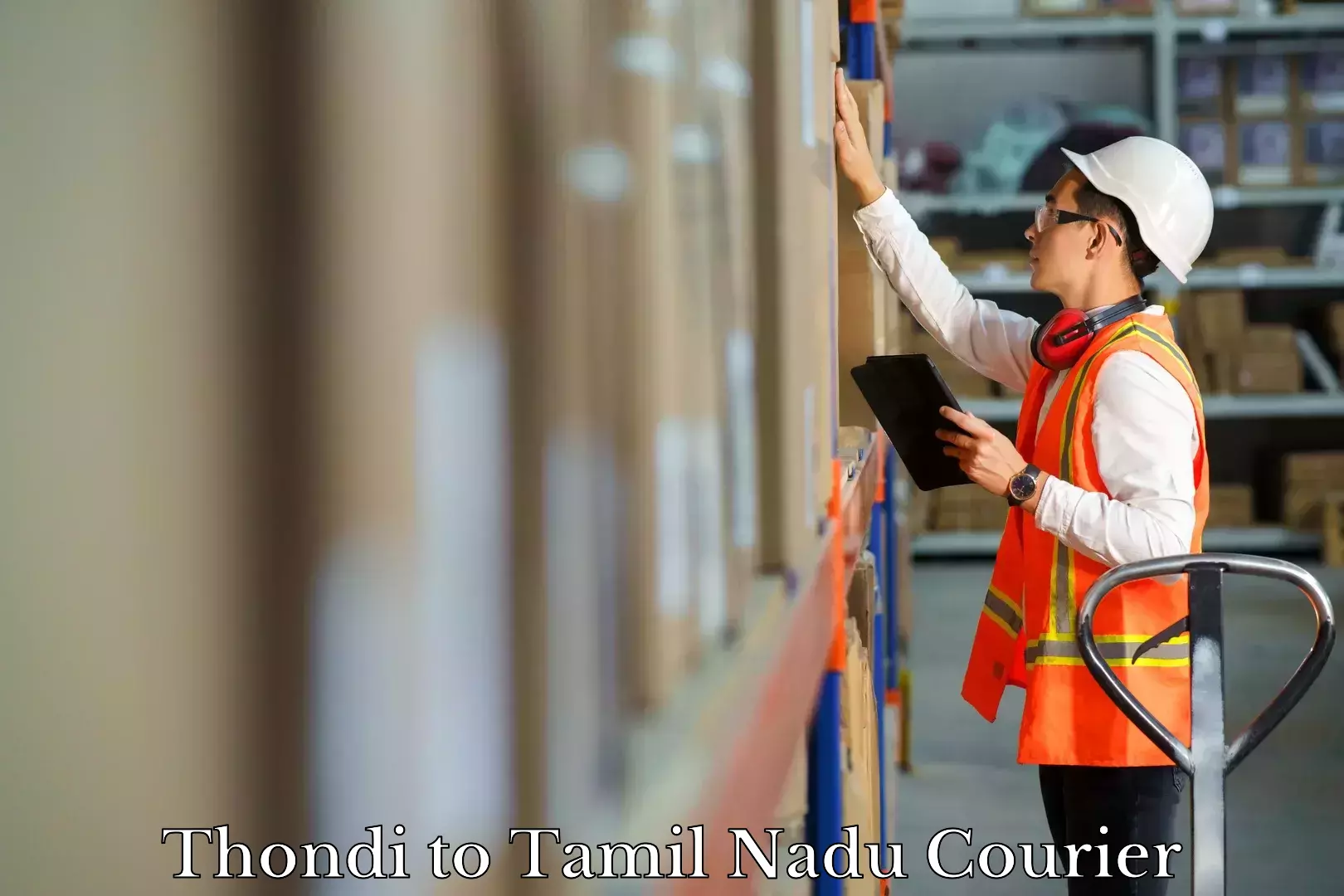 Baggage shipping calculator Thondi to Tamil Nadu