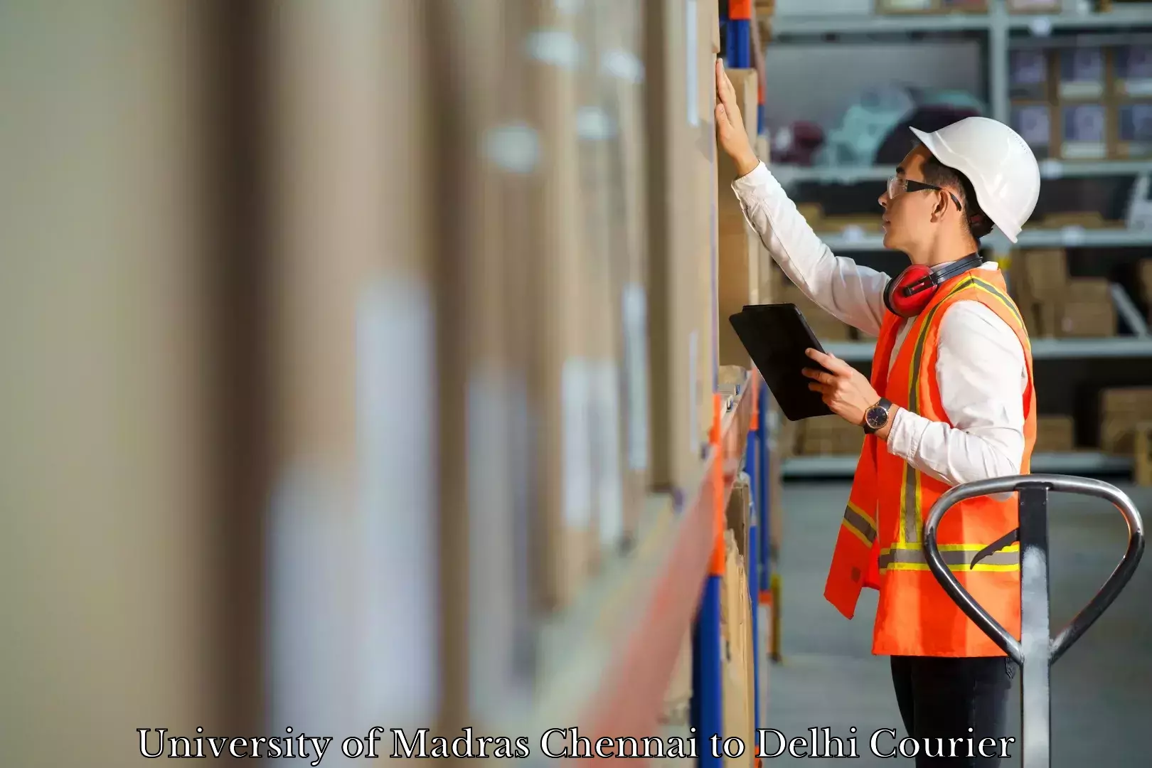 Baggage transport management in University of Madras Chennai to Jamia Millia Islamia New Delhi