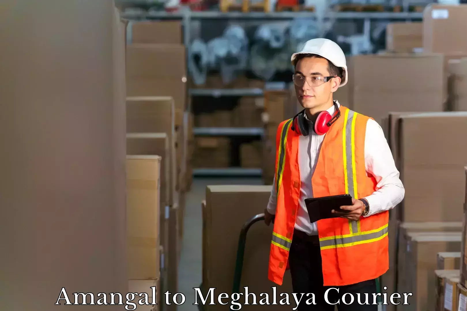 Baggage courier calculator Amangal to Meghalaya