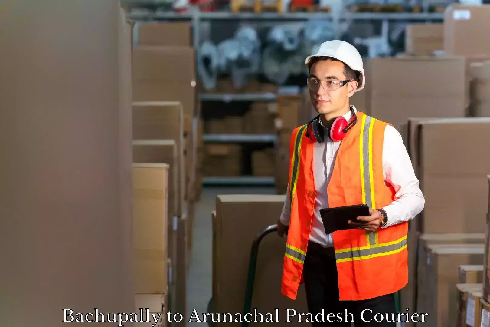 Scheduled baggage courier in Bachupally to Nirjuli