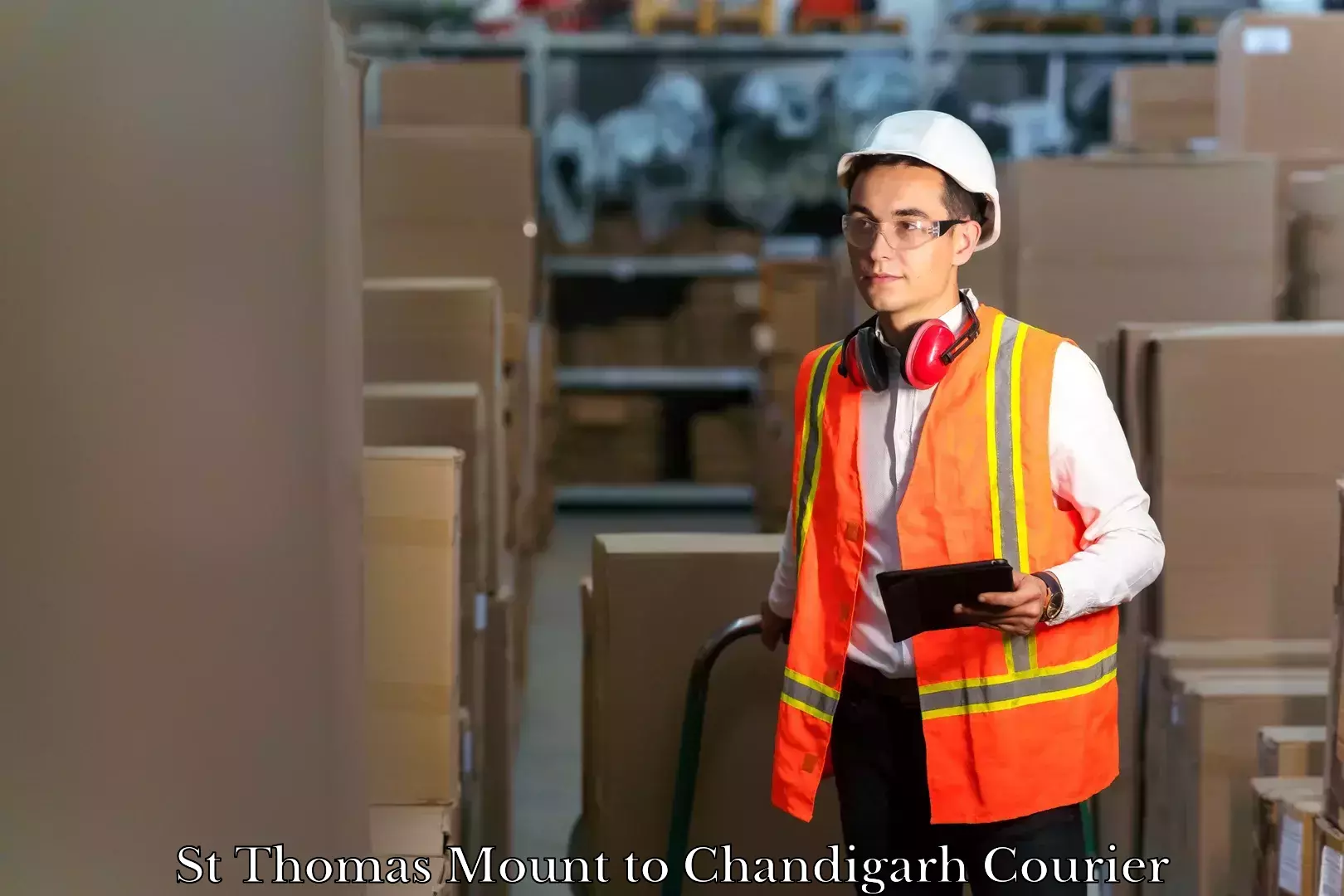 International baggage delivery St Thomas Mount to Chandigarh