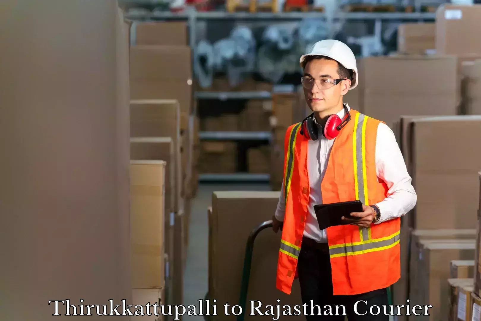 Baggage shipping optimization Thirukkattupalli to Rajasthan