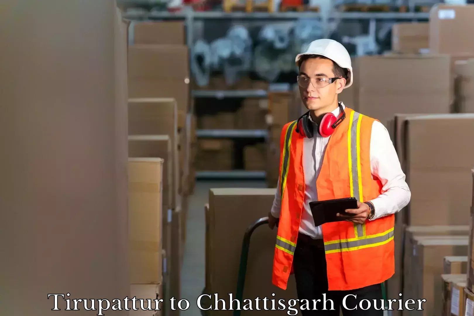 Luggage delivery calculator Tirupattur to Chhattisgarh
