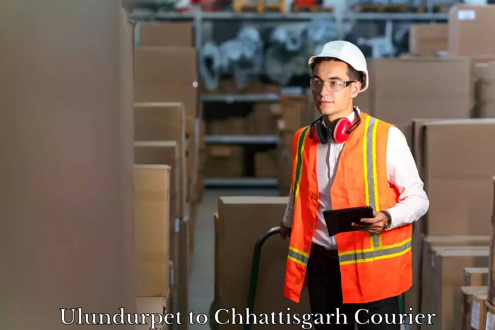 Luggage shipment strategy Ulundurpet to Chhattisgarh