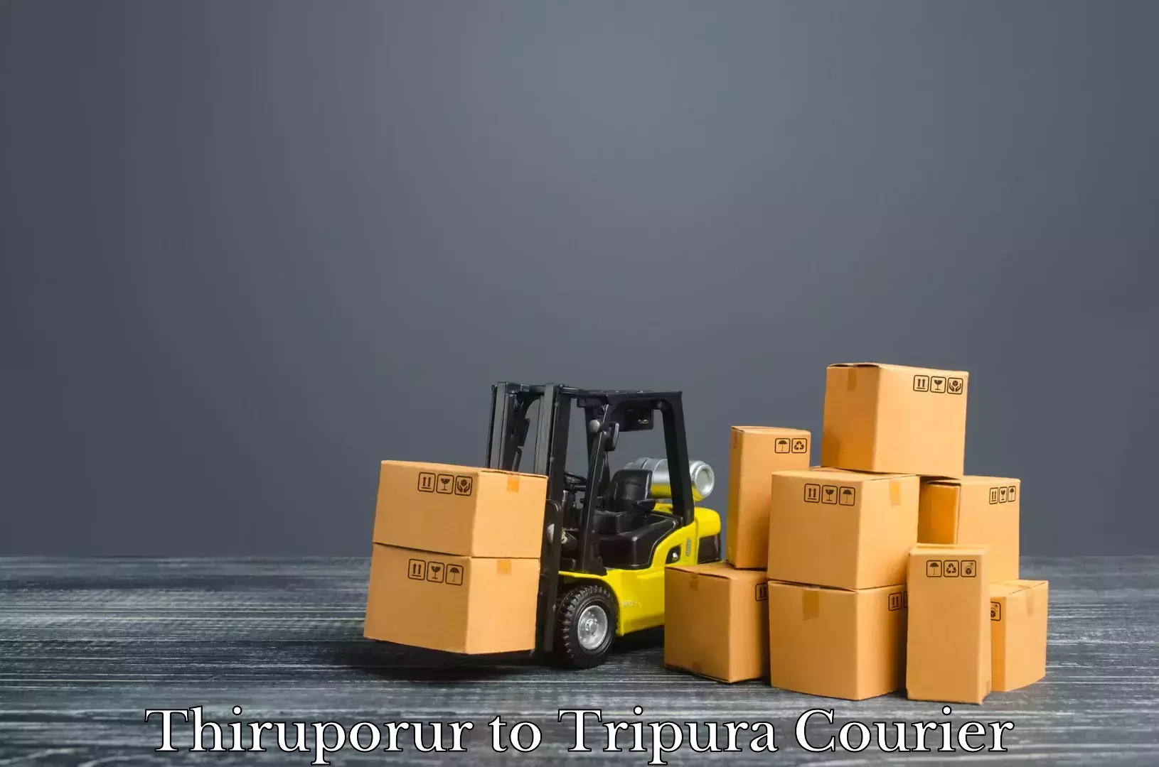 Baggage courier optimization Thiruporur to Bishalgarh