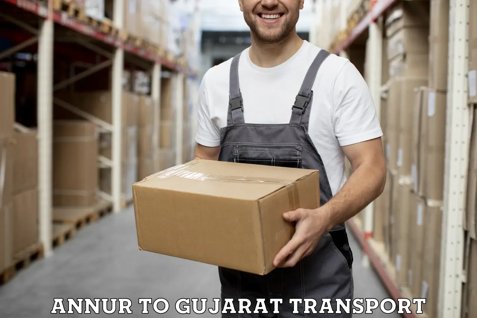 Two wheeler parcel service Annur to Kadodara