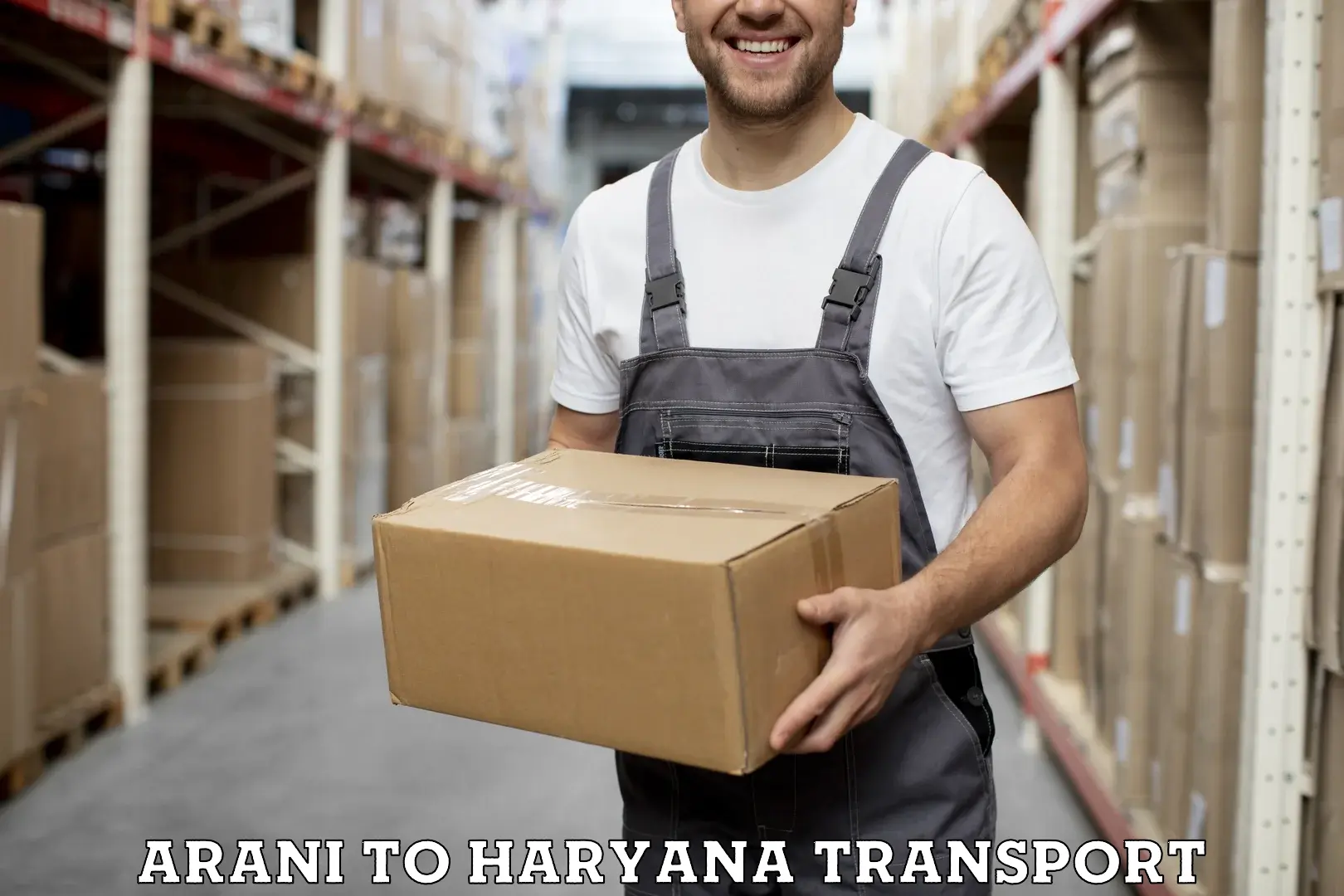 Nearby transport service Arani to Haryana