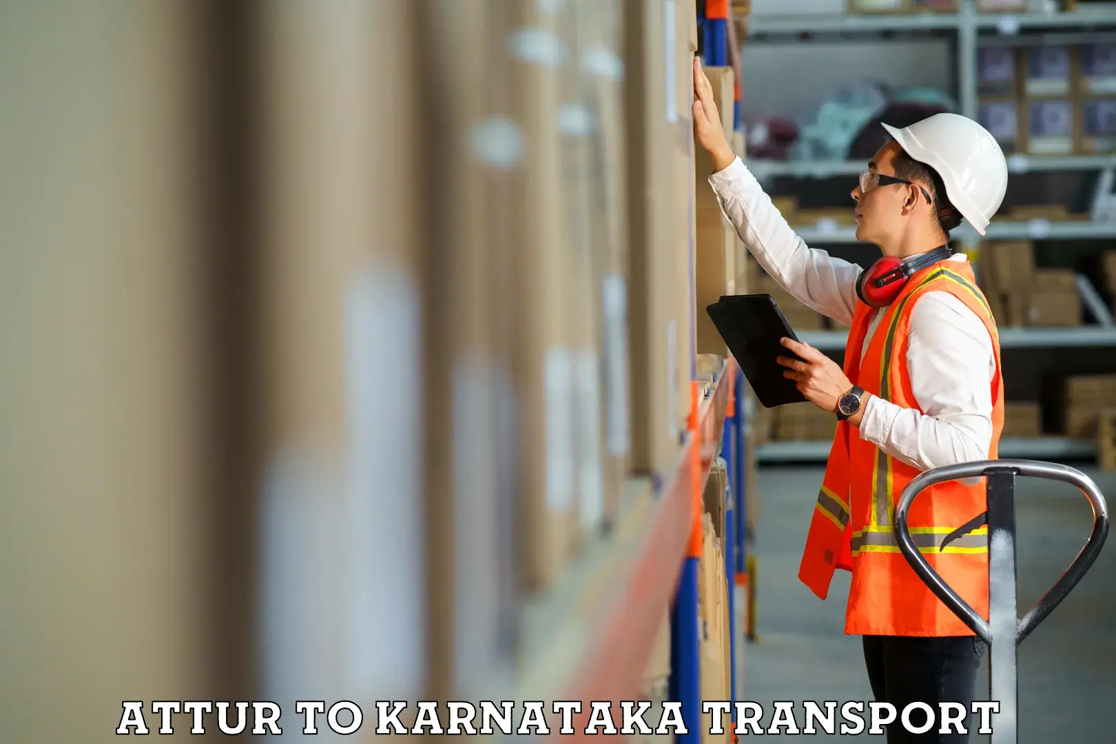 Vehicle courier services Attur to Khanapur Karnataka