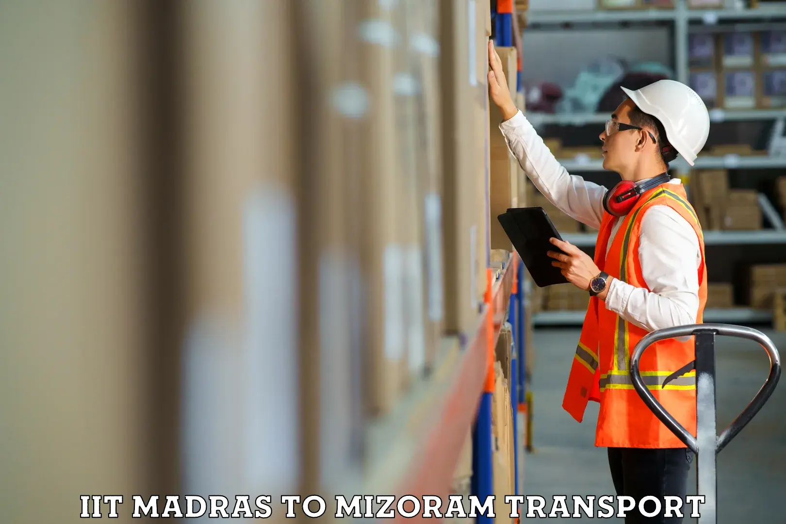 Cargo train transport services IIT Madras to Serchhip