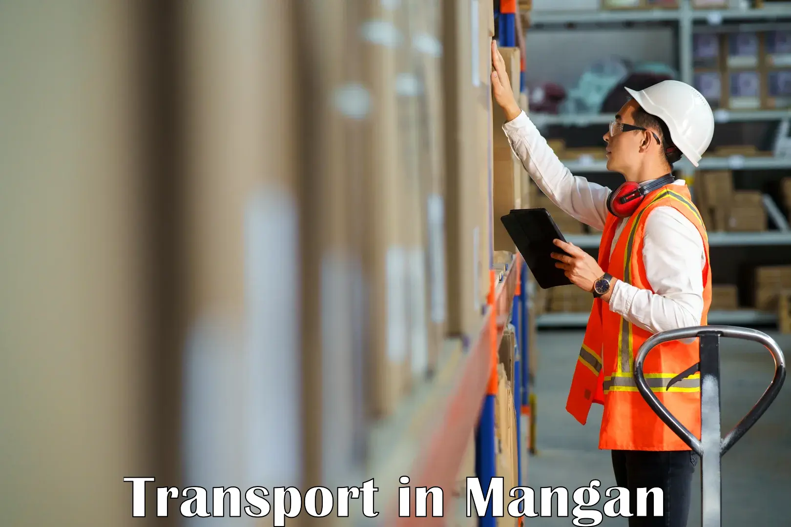 Vehicle parcel service in Mangan