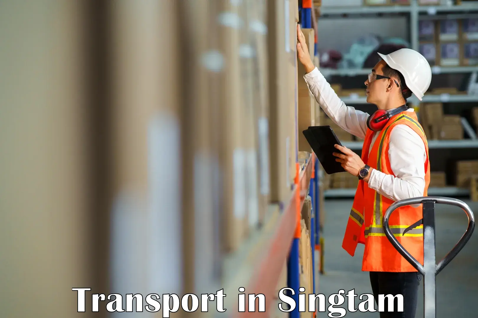 Interstate goods transport in Singtam