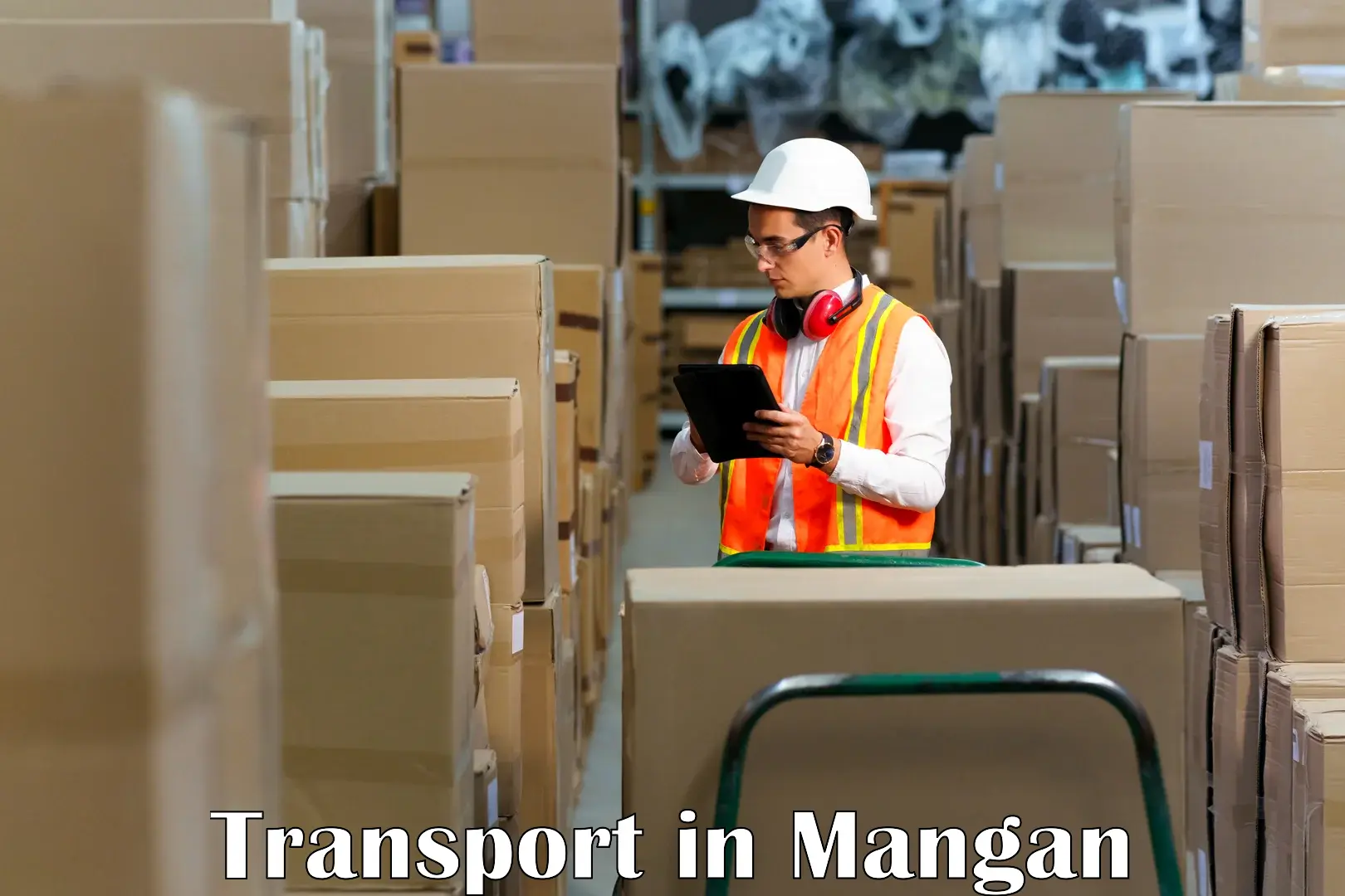 Part load transport service in India in Mangan