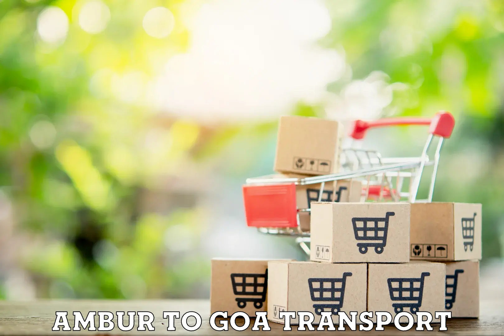 Interstate transport services in Ambur to Goa University