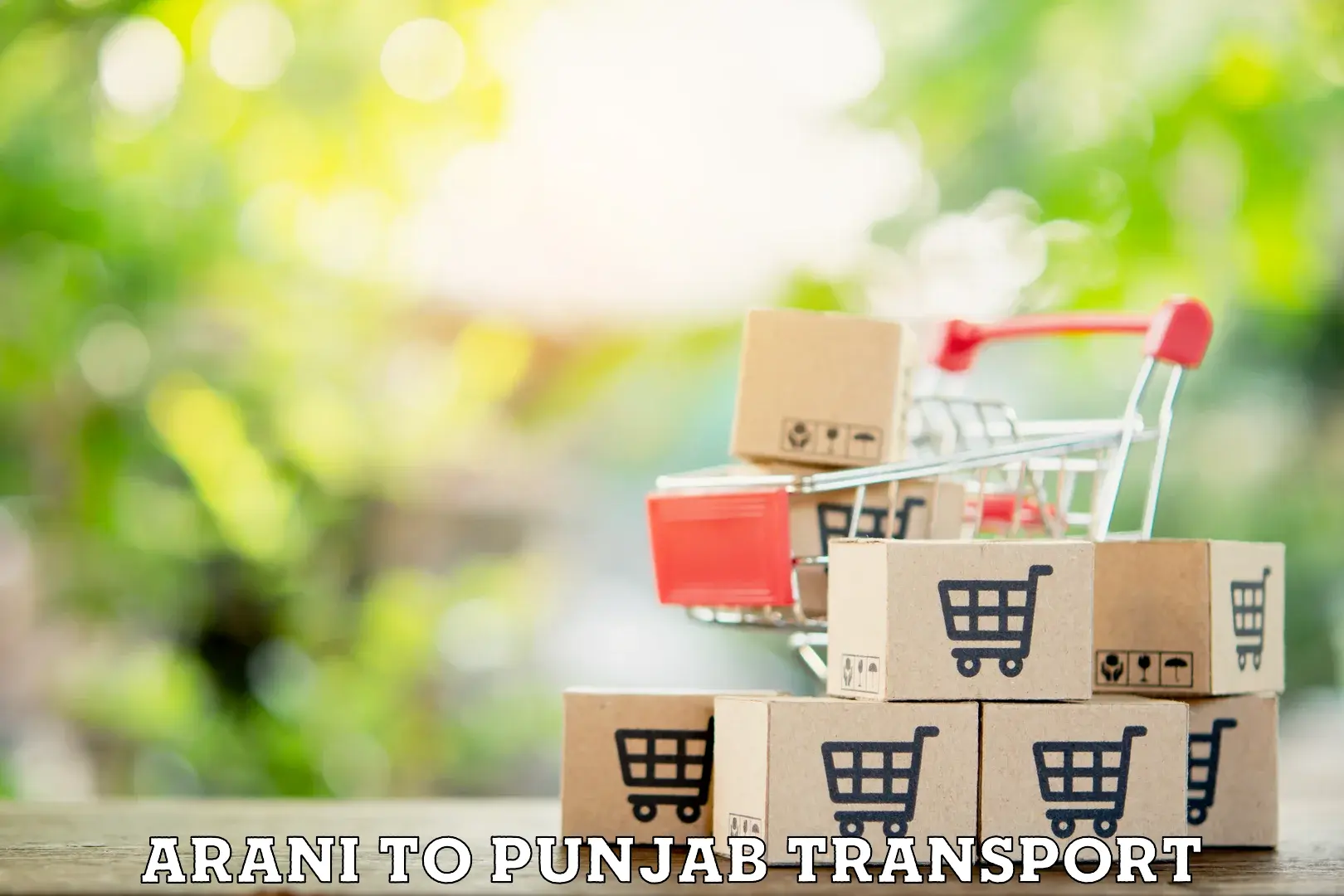 Daily parcel service transport Arani to Khanna